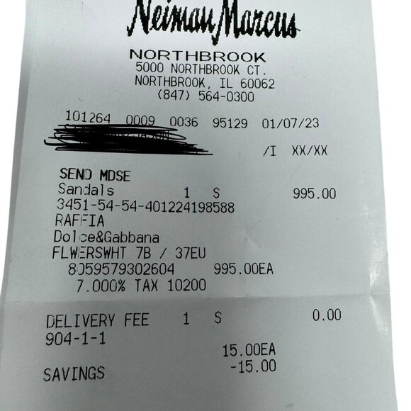 Dolce & Gabbana floral-print platform sandals Womens Size 37 7 With Box - Picture 13 of 15